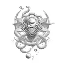 neptune tattoo design idea