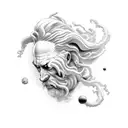 neptune tattoo design idea