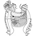 feminine sleeve patchwork tattoo design idea