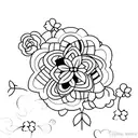 feminine sleeve patchwork tattoo design idea