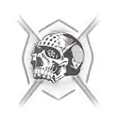 A forearm tattoo incorporating the number 1977 in a new school gangsta style tattoo design idea