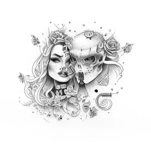 Baddie Tramp Stamp tattoo design idea