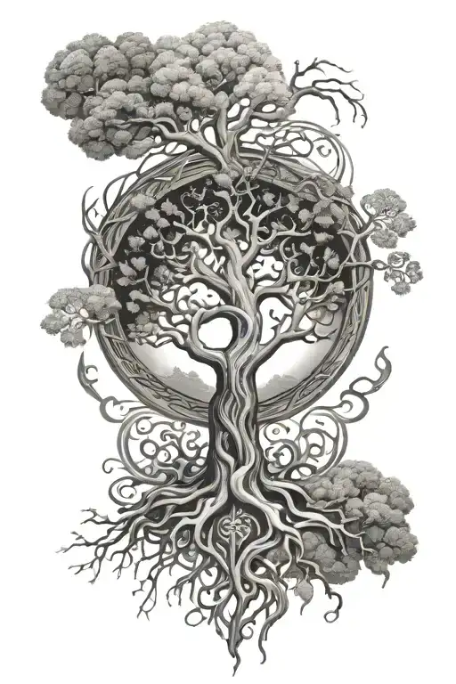 Yggdrasil tattoo design idea