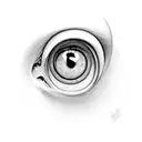 Web with an eye on the triceps tattoo design idea