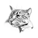 Web with an eye on the triceps tattoo design idea