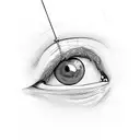 Web with an eye on the triceps tattoo design idea