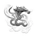 jormungandr fighting thor tattoo design idea