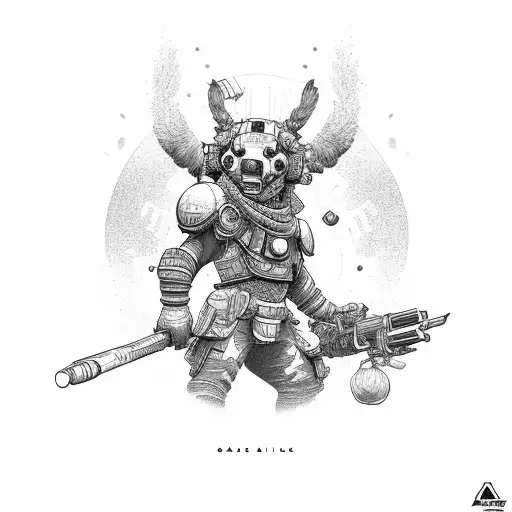 Apex legends octane chibi tattoo design idea