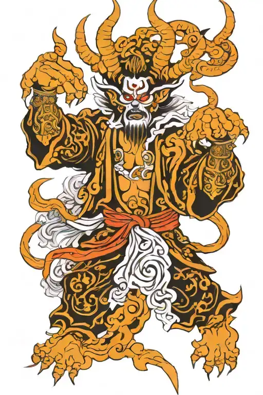 Diablo mephisto Baal Oni tattoo design idea