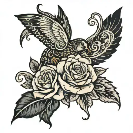 Sydnee Zachary Black Love Marriage tattoo design idea