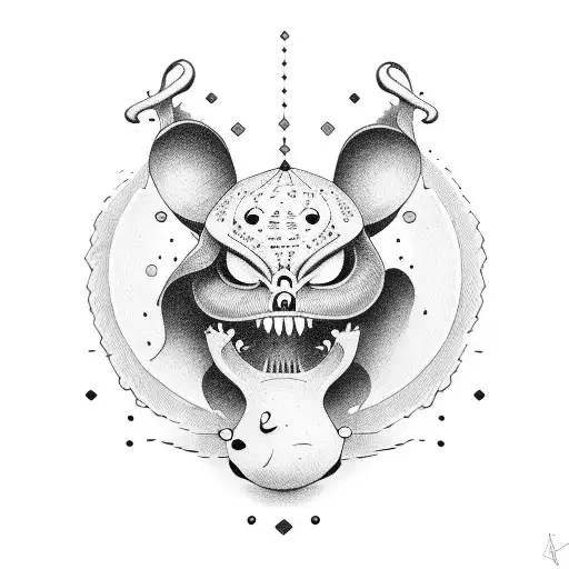 funny sad  tattoo design idea