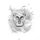 funny sad  tattoo design idea