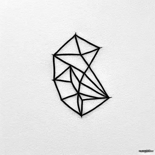 A minimalist horizontal tattoo symbolizing Nietzscheanism tattoo design idea