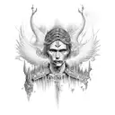 the fall of lucifer from heaven tattoo design idea