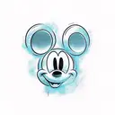 Mickey mouse tattoo design idea