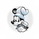 Mickey mouse tattoo design idea