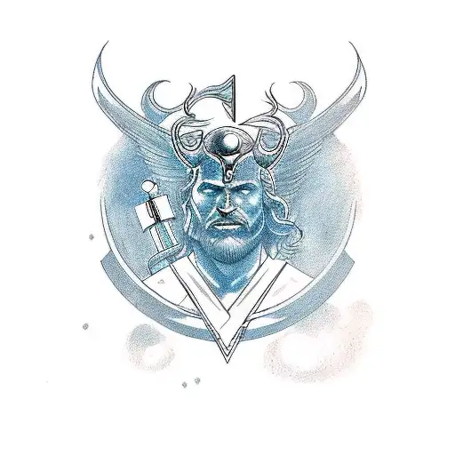 thor god of thunder tattoo design idea