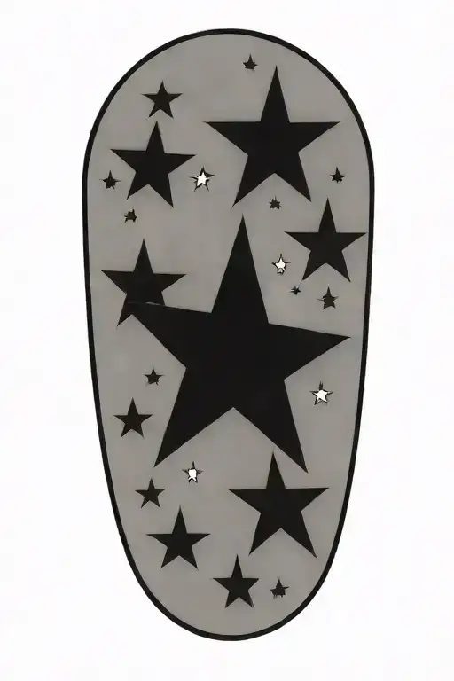 Stars tattoo design idea