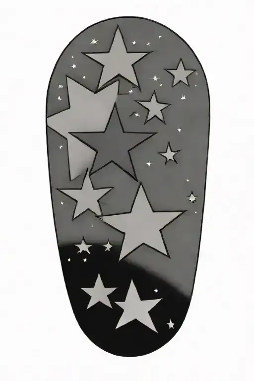 Stars tattoo design idea