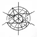 cyber sigilism tattoo design idea