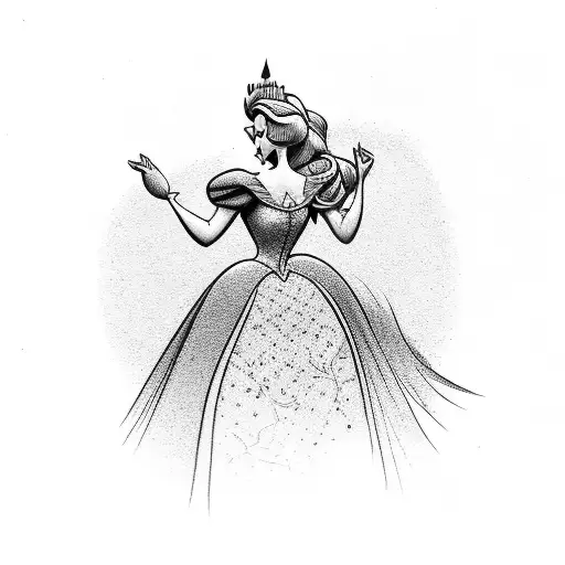Disney Cinderella  tattoo design idea