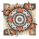 elbow mandala tattoo design idea