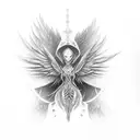 wings for back tattoo design idea