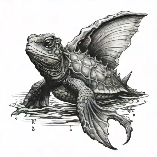 creature black lagon  tattoo design idea