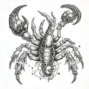 november 14 1992 Scorpio constellation tattoo design idea
