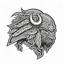 Buffalo Bills logo tattoo design idea