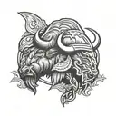 Buffalo Bills logo tattoo design idea