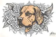 Dog Memorial tattoo tattoo design idea