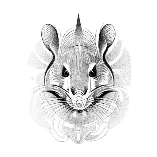 rat tattoo design idea