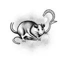 rat tattoo design idea
