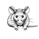 rat tattoo design idea