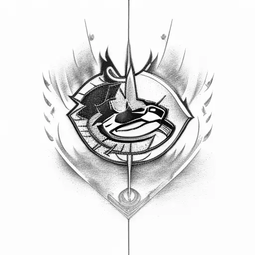 Tampa Bay Bucaneers, Vancouver Canucks tattoo design idea