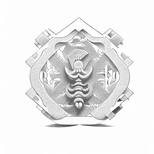 Combine a chisel, hand plane, saw, bevel in a blackwork tattoo inspired by traditional Japanese woodworking tools tattoo design idea