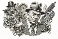 Gangster Boss He also tattoo design idea