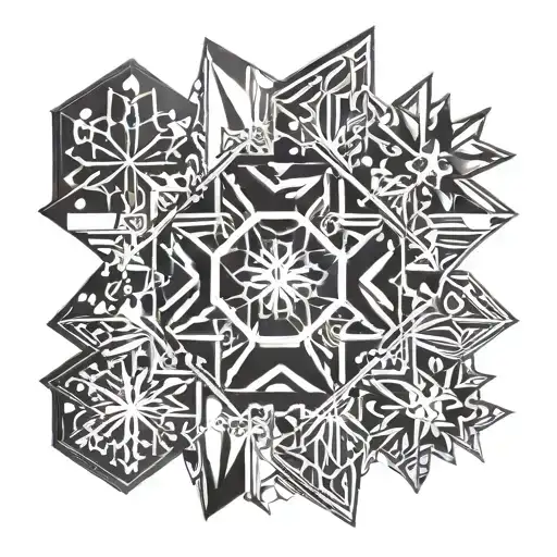 snowflakes  tattoo design idea