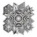 snowflakes  tattoo design idea