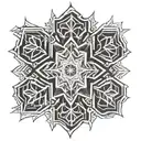 snowflakes  tattoo design idea