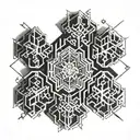 snowflakes  tattoo design idea