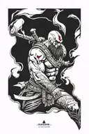 kratos tattoo design idea
