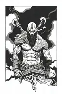 kratos tattoo design idea