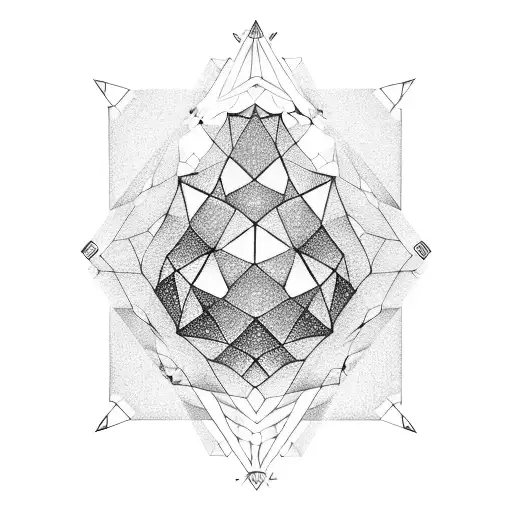 man made of diamonds holding a massive boulder  tattoo design idea