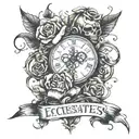 Ecclesiastes 10:2 tattoo design idea