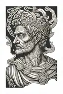 aristotle tattoo design idea