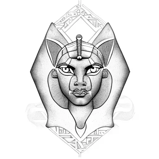egyptian sphinx tattoo design idea