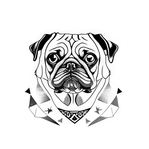 Pug Tattoo Stickers for Sale | Redbubble