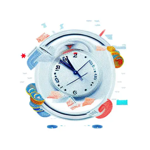 time is money tattoo design idea